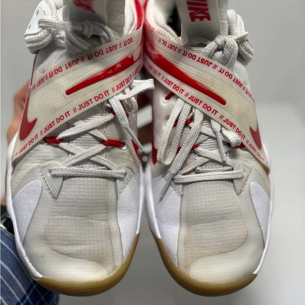 Nike React Hyperset Volleyball Shoes Women’s 6.5 White Red Gum Athletic Sneakers - Picture 15 of 16